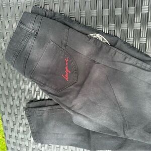 Desigual new no tags black jeans with design, size 8